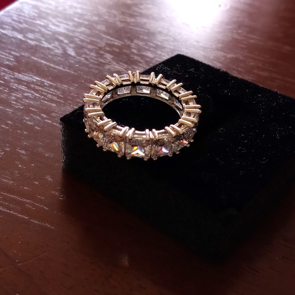 Sterling 925 CZ Ring, Sz 8 - Picture 7 of 13